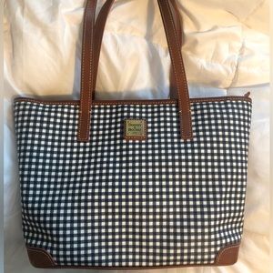 Dooney & Bourke Blue Gingham Tote